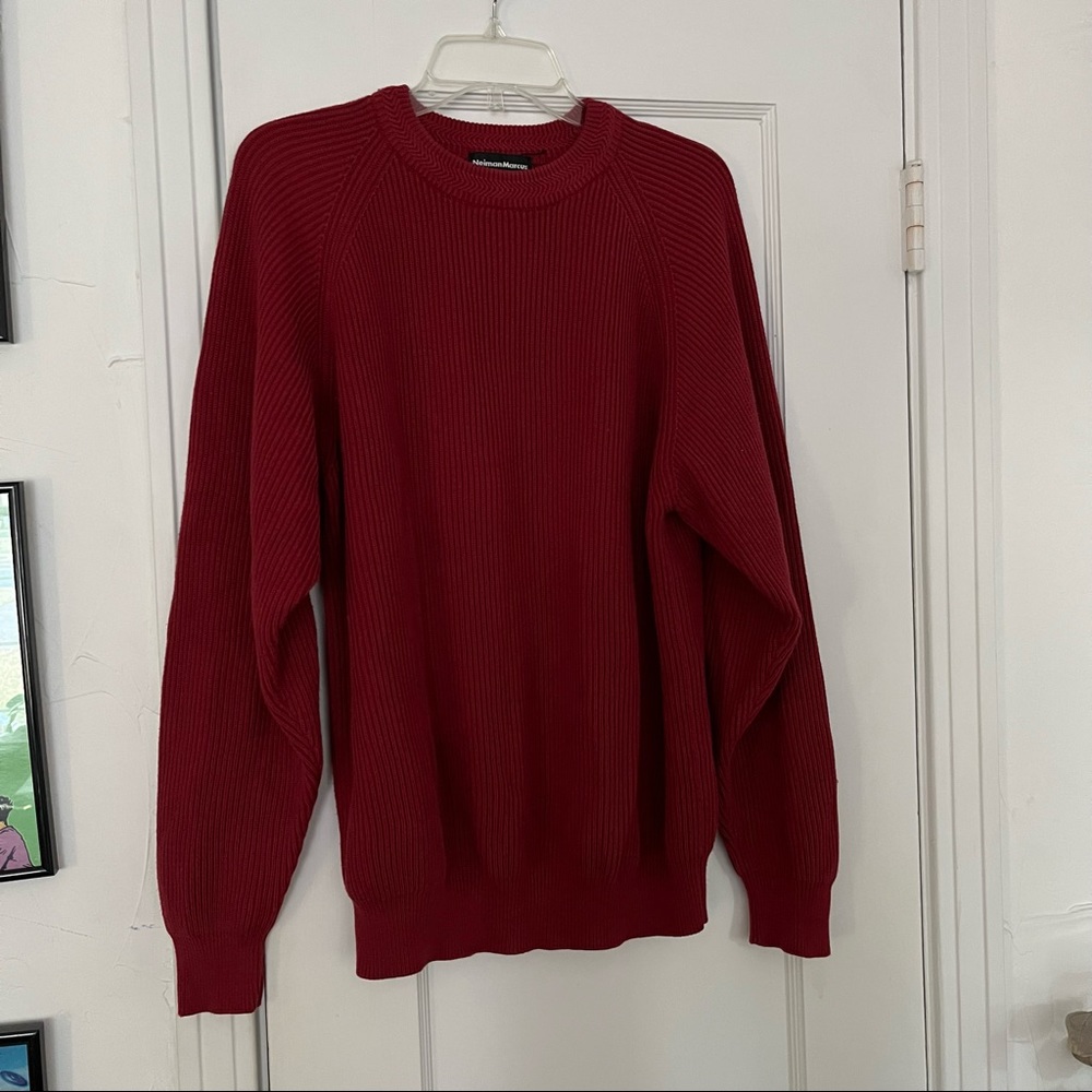 vintage Neiman Marcus | 100% Supima Cotton Crew Neck Sweater